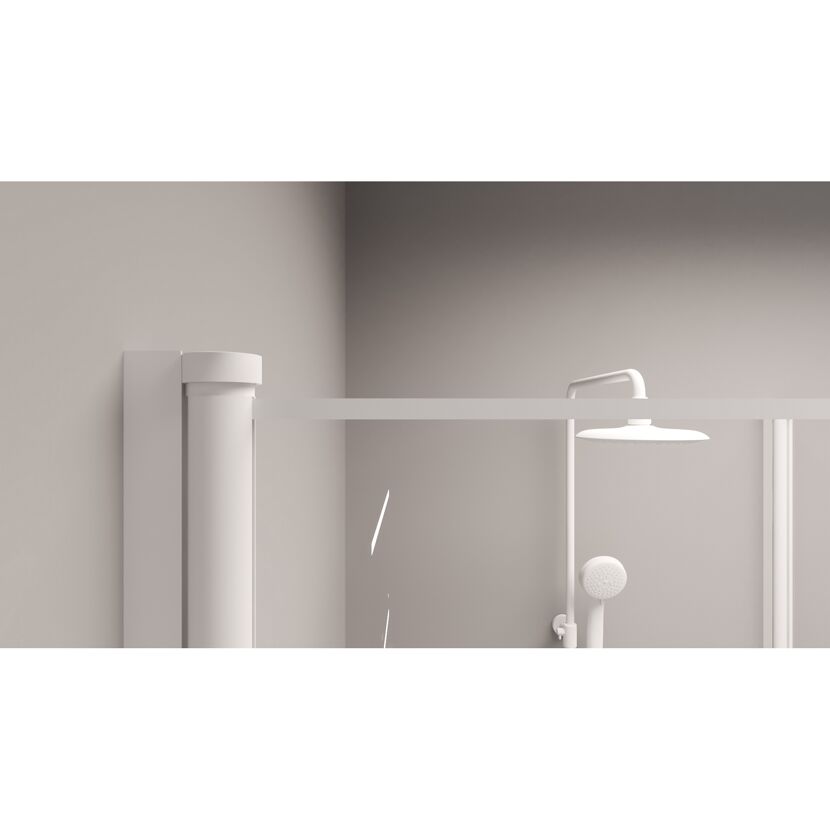 Dusche mit Duschkopf und Brause