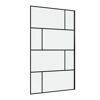 Duschwand Walk In 120 Bricks black