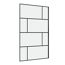Duschwand Walk In 120 Bricks black