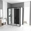 Duschkabine 'Galedo Loft' mattschwarz 170 x 90 x 207,05 cm