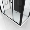 Duschkabine 'Galedo Loft' mattschwarz 170 x 90 x 207,05 cm
