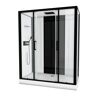 Duschkabine 'Galedo Loft' mattschwarz 170 x 90 x 207,05 cm