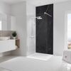 Duschrückwand 'DecoDesign' Softtouch Marmor-Anthrazit-Gold, 100 x 255 cm