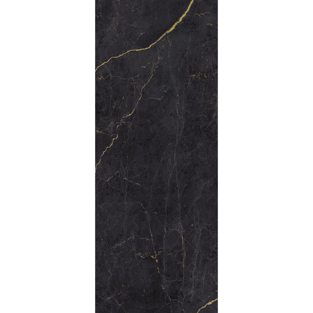 Duschrückwand 'DecoDesign' Softtouch Marmor-Anthrazit-Gold, 100 x 255 cm
