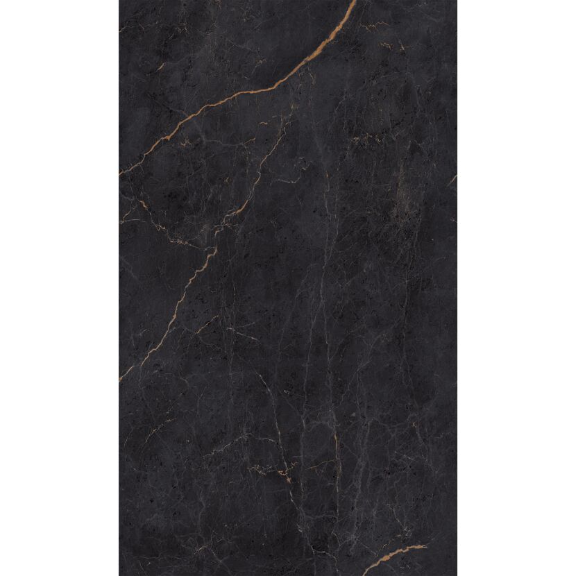 Schwarze Marmorplatte mit goldenen Adern