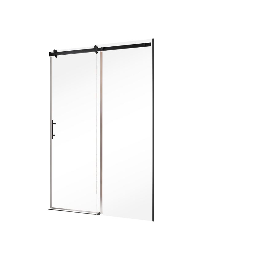 Schiebetür 'Alexa Style 2.0' mattschwarz 120 x 200 cm