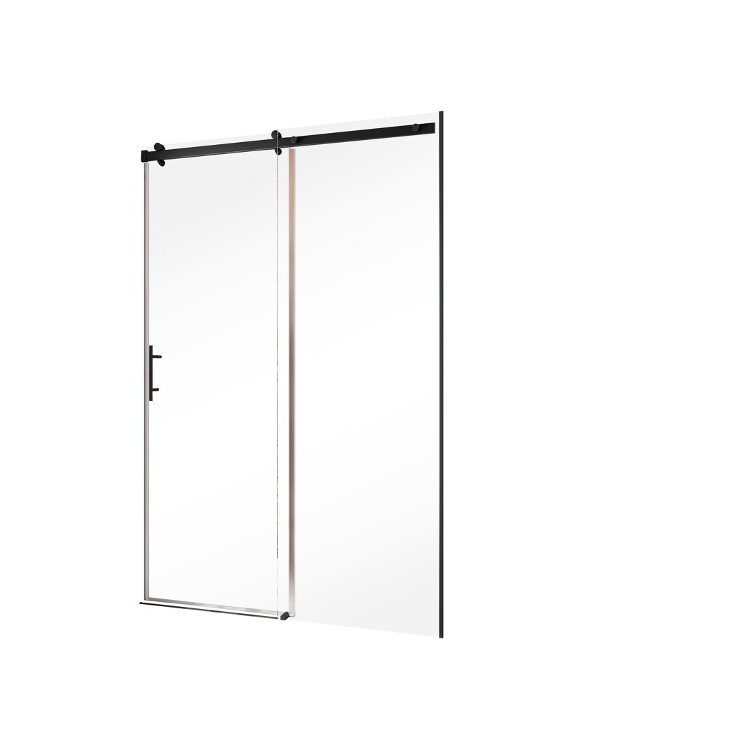 Schiebetür 'Alexa Style 2.0' mattschwarz 140 x 200 cm