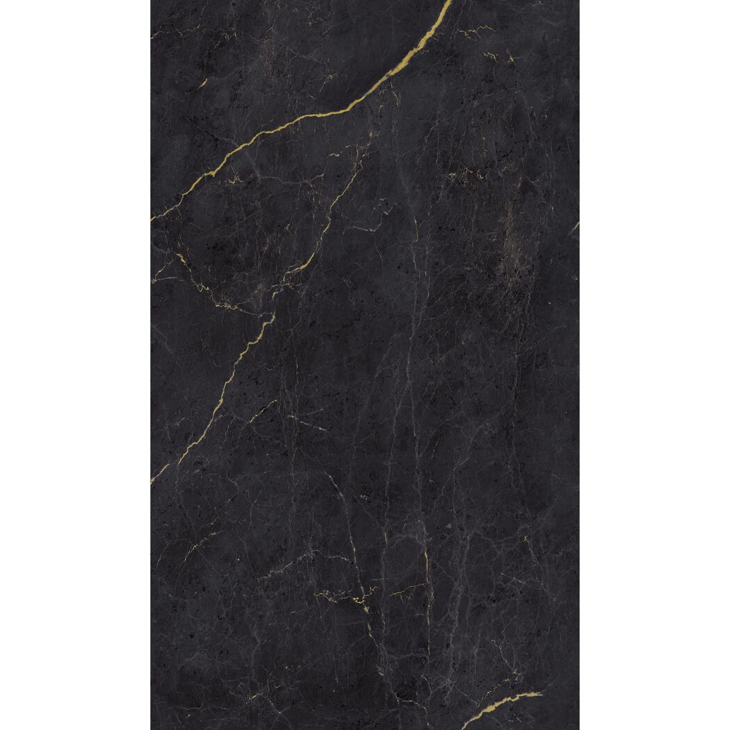 Duschrückwand 'DecoDesign' Softtouch Stein Marmor-Anthrazit-Gold 255 x 150 cm