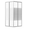 Duschkabine Eckeinstieg MEIKE 90 x 180 cm, silber