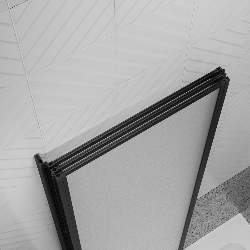 Schwarze Faltwand JANA 120 x 140 cm
