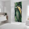 Duschrückwand 'DecoDesign' Softtouch Tropenblätter-Gold 100 x 255 cm