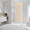 Duschrückwand 'DecoDesign' Softtouch Kalkstein-Beige 100 x 255 cm
