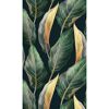 Duschrückwand 'DecoDesign' Softtouch Tropenblätter-Gold 150 x 255 cm