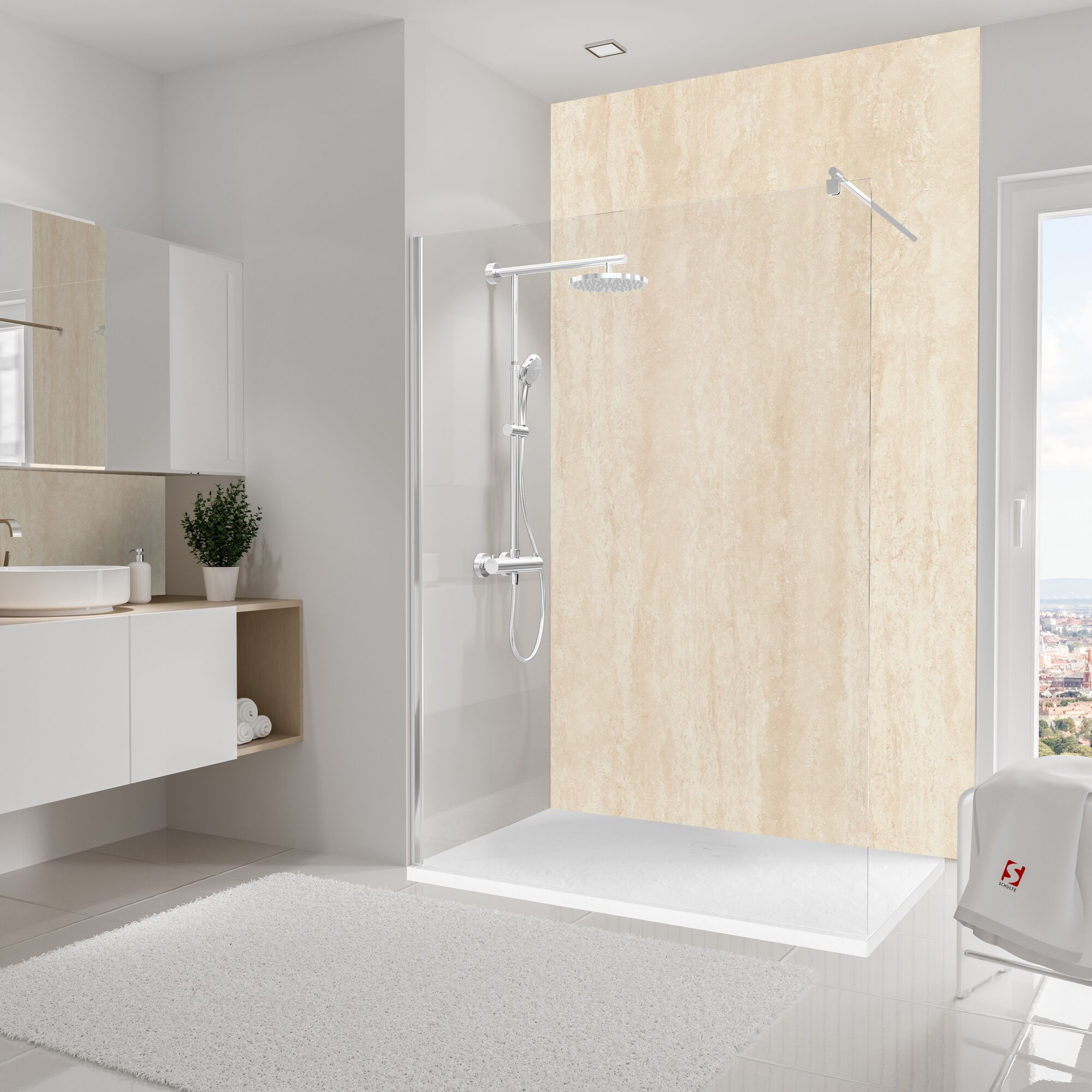 Badezimmer mit Dusche