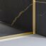 Dusche mit goldener Duschkabine