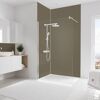 Duschrückwand 'DecoDesign' taupe 90 x 120 x 255 cm