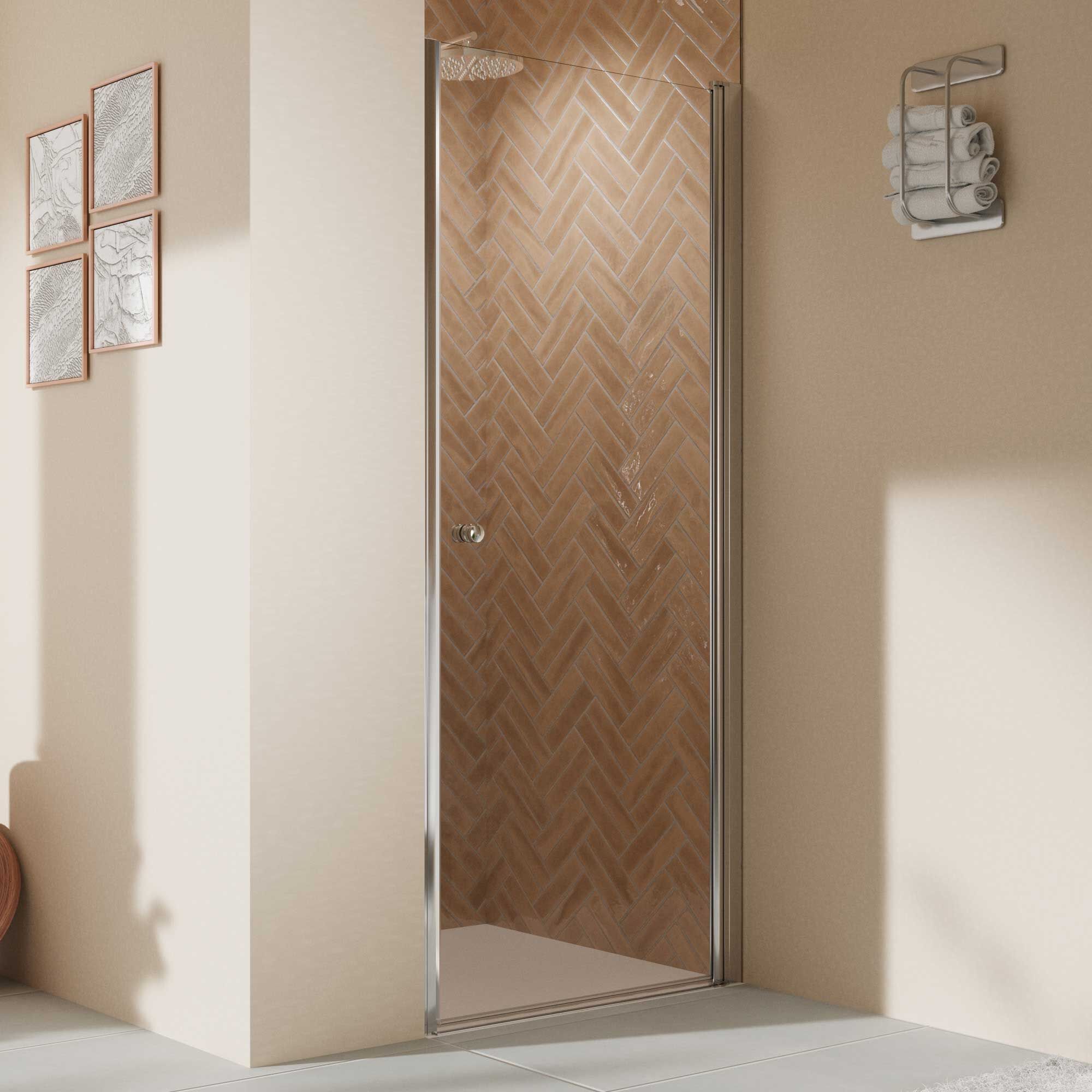 Duschkabine mit Schiebetür aus Glas