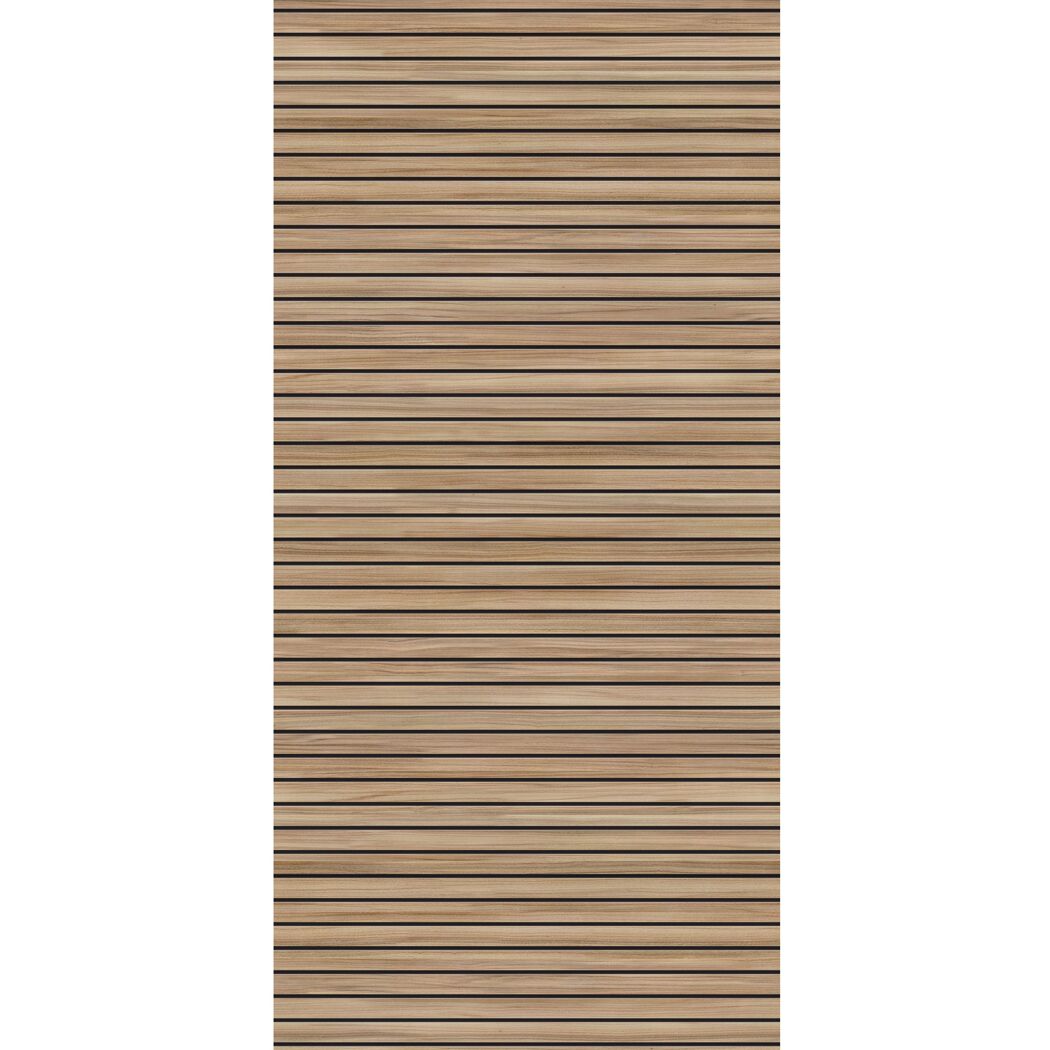 Holzpaneel mit horizontalen Linien