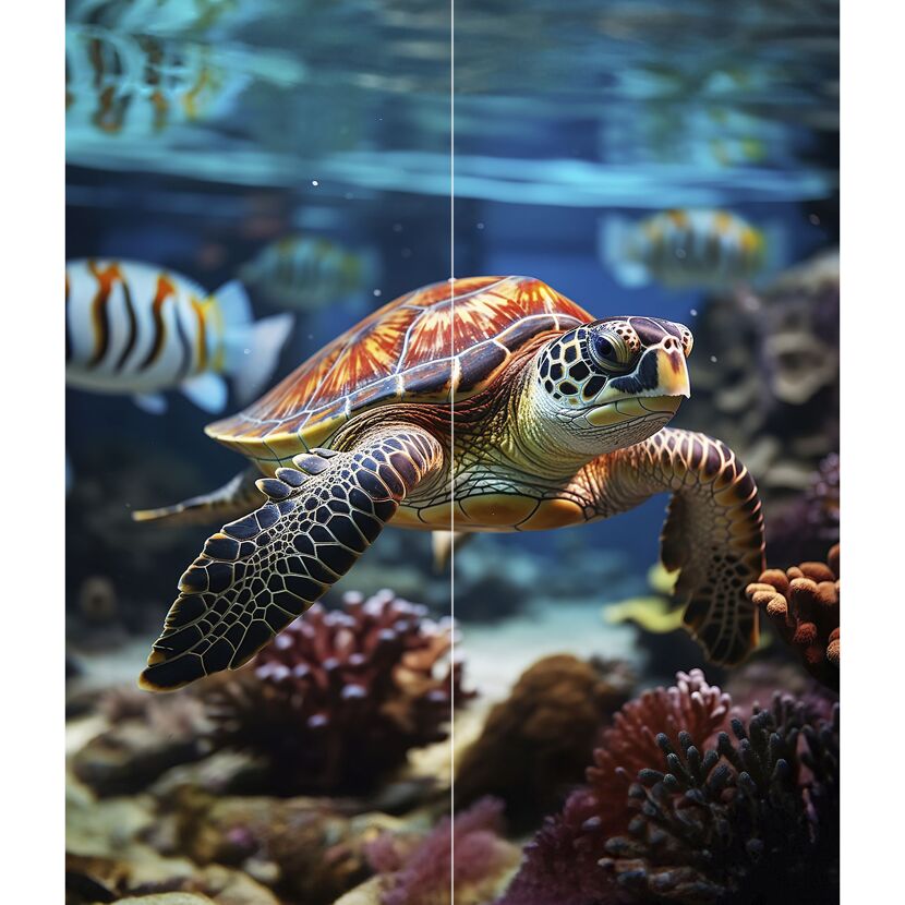 Meereschildkröte im Korallenriff