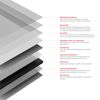 Duschrückwand 'DecoDesign' Steinoptik weiß 100 x 210 cm