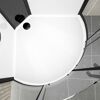 Komplettdusche 'Relax' mit Dampffunktion 1/4-Kreis schwarz 95 x 95 x 218 cm
