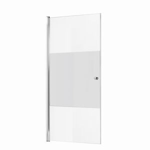 Drehtür 'Elana 6' links 90 x 200 cm für Seitenwand, Glasdekor Intima