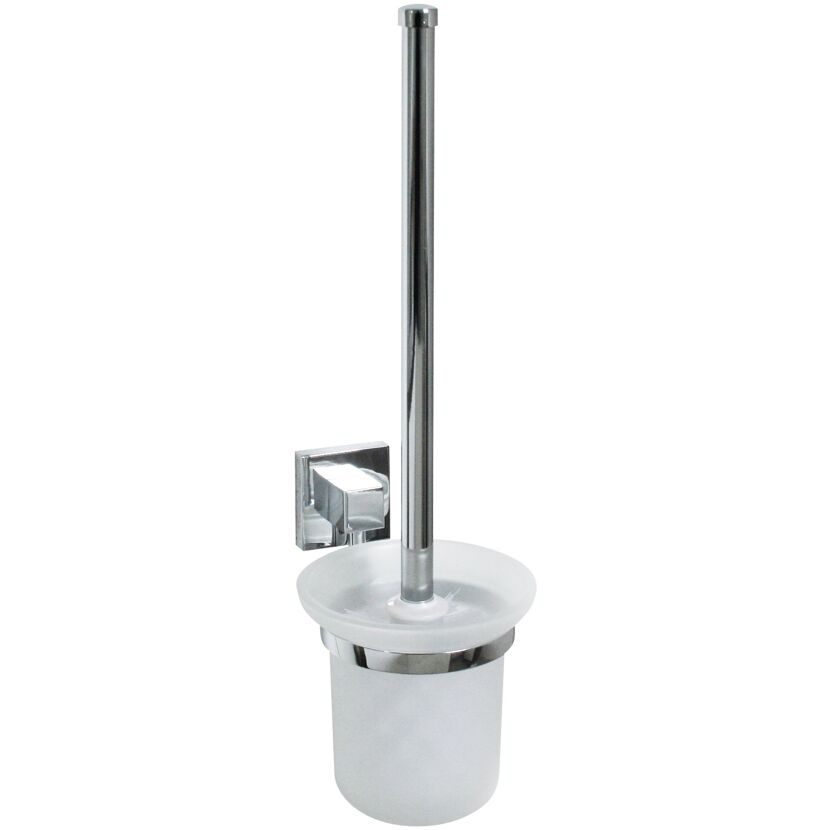 Toilettenbürste mit Halter und Glasbehälter