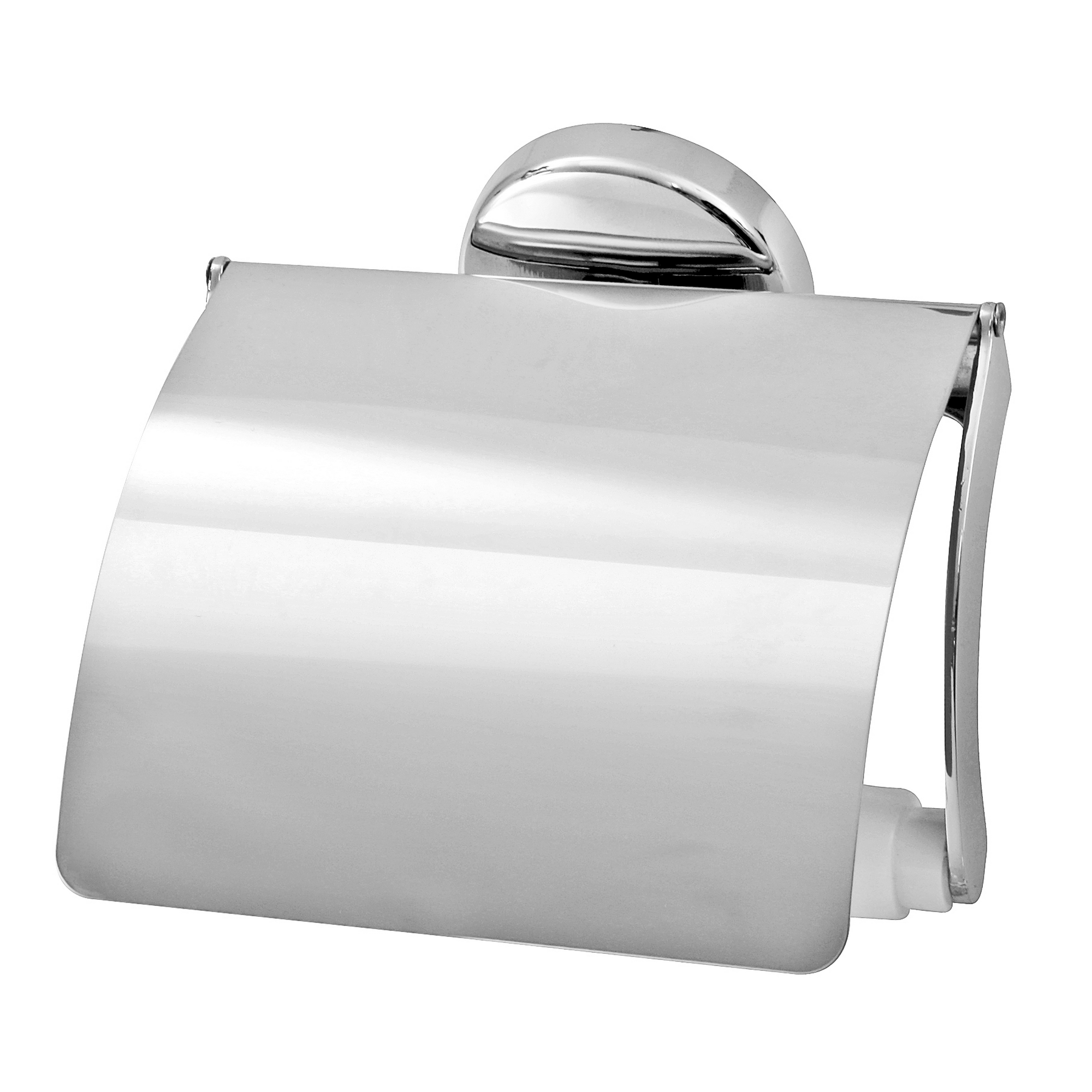 Toilettenpapierhalter mit Deckel 'Vision' wandhängend verchromt + product picture
