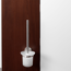 Verkleinertes Bild von WC-Bürstengarnitur 'Fusion' wandhängend rund gebürstet/weiß
