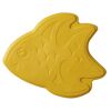 Gelbe Badematte in Fischform
