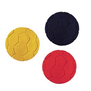 Mini Duscheinlage XXS 'Fußball Deutschland' Ø10cm, schwarz/rot/gelb, 6 Stück