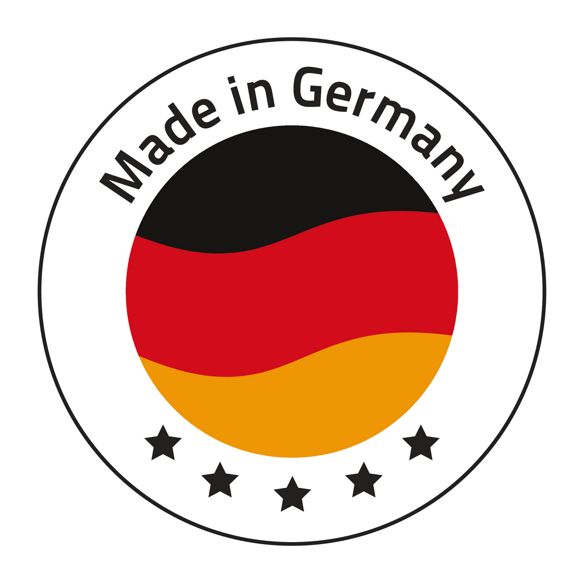Mini Duscheinlage 'Fußball Deutschland' XXS schwarz/rot/gelb Ø 10 cm 6 Stück + product picture