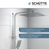 Überkopfbrause-Set 'Ocean' mit integrierter Thermostat-Duscharmatur chrom, anthrazit