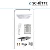 Überkopfbrause-Set 'Ocean' mit integrierter Thermostat-Duscharmatur chrom, anthrazit