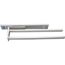 Handtuchhalter aus Aluminium, 2-armig, alufarben