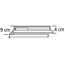 Handtuchhalter aus Aluminium, 2-armig, alufarben