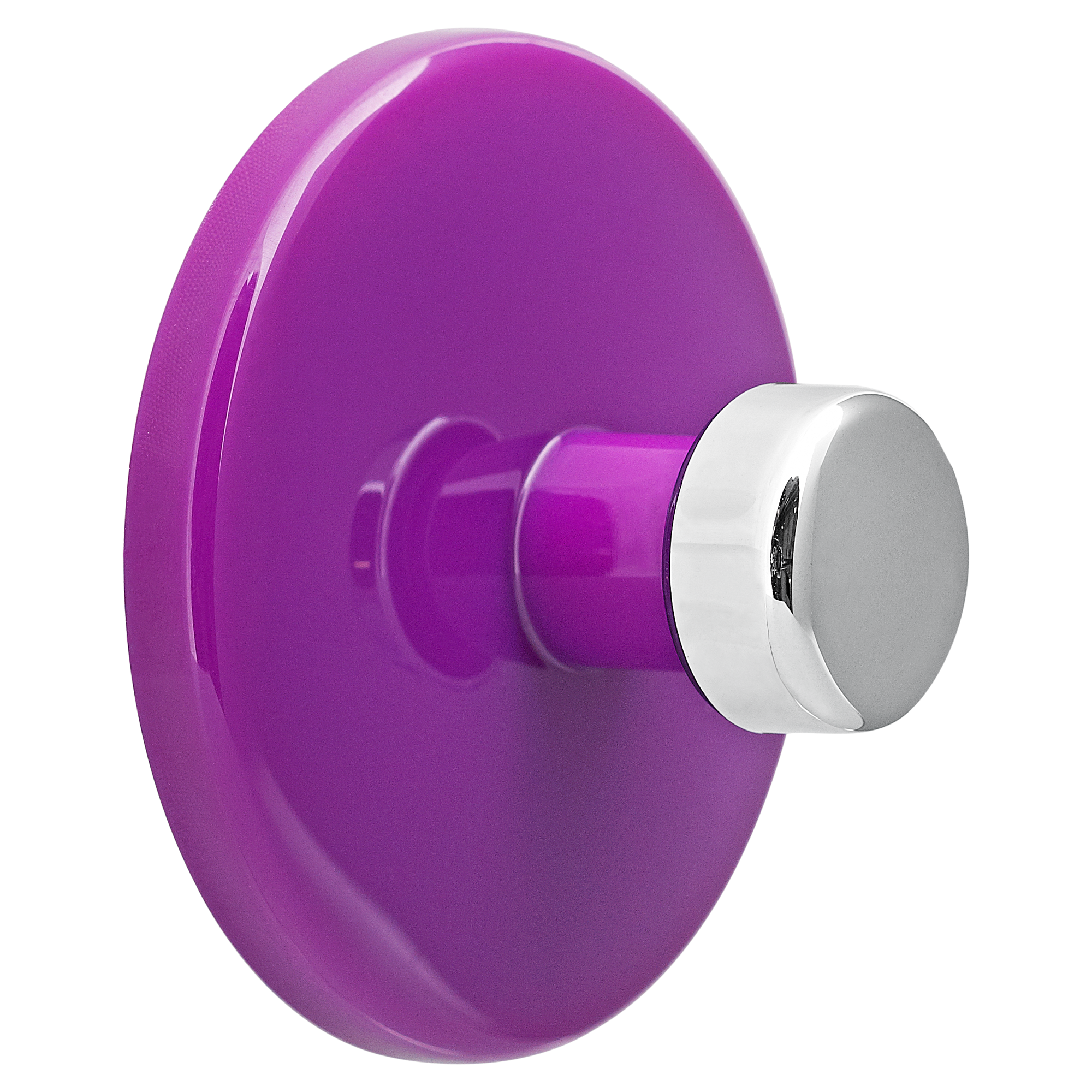 Klebehaken "Bowl" rund violett + product picture