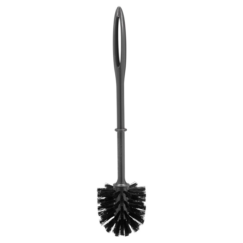 Schwarze WC-Bürste mit langem Griff