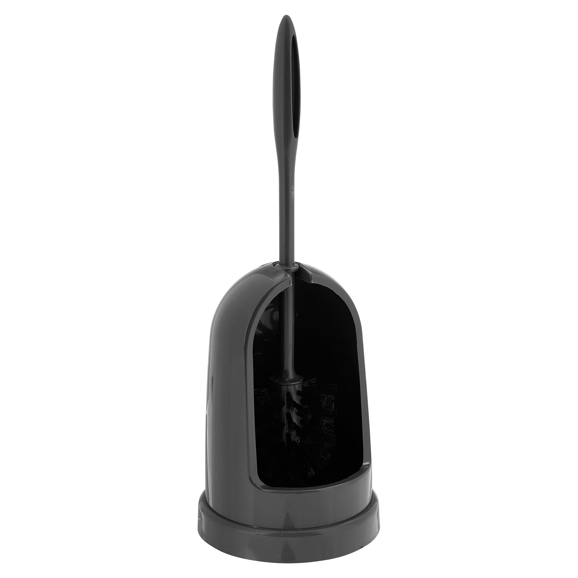 Schwarze WC-Garnitur