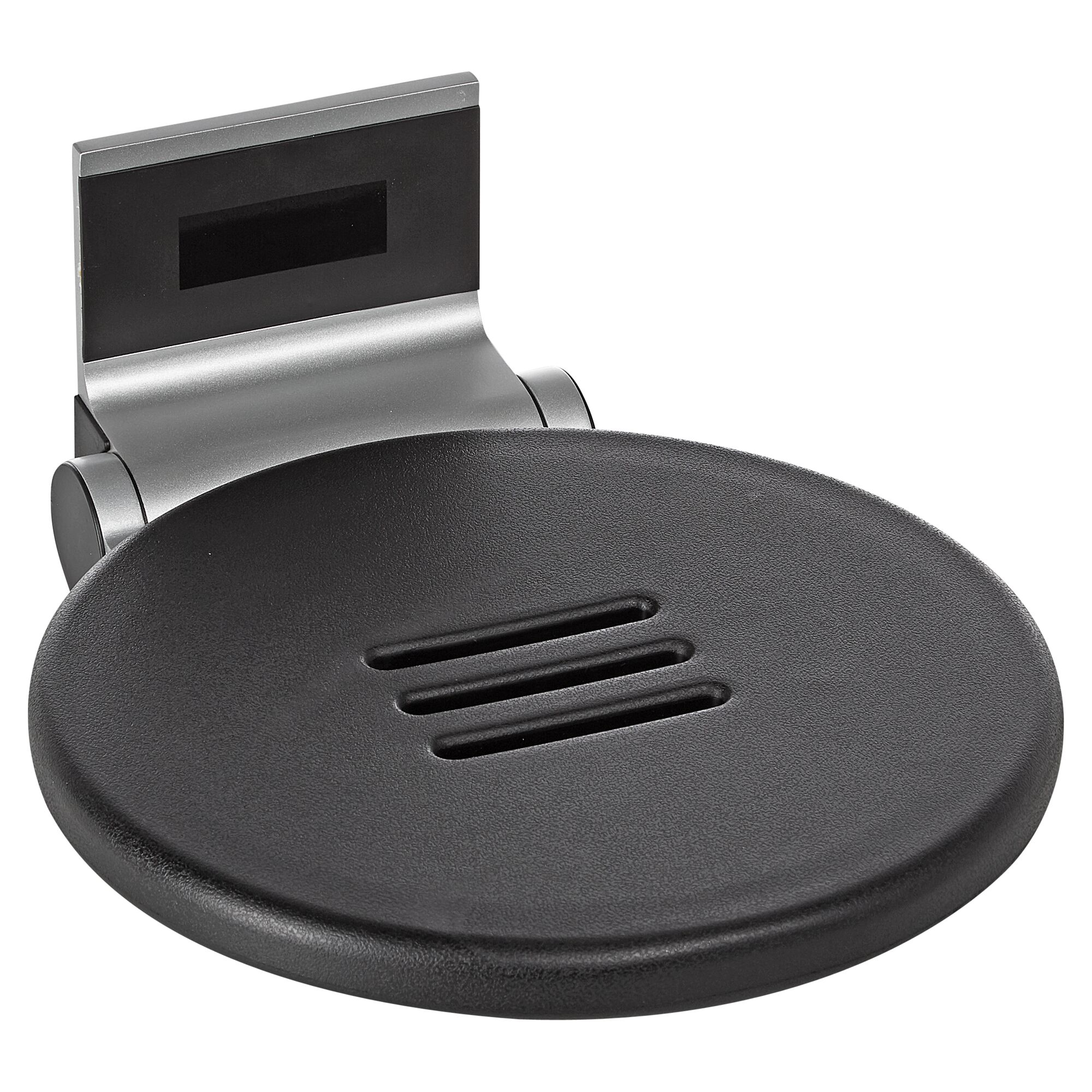 Klappsitz Deluxe, silber, schwarz