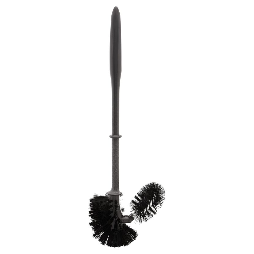 Schwarze WC-Bürste mit Randreiniger