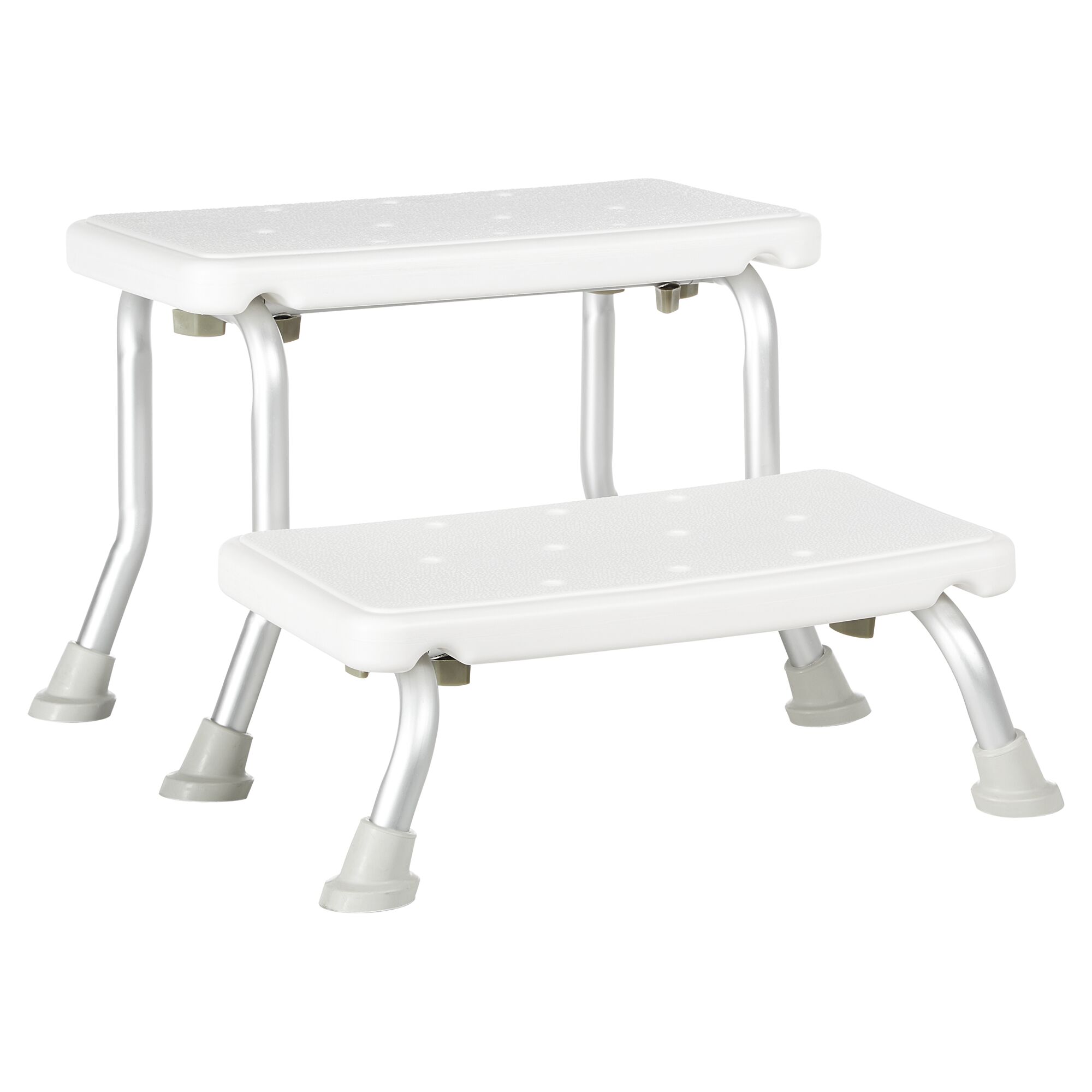 Weißer, zweistufiger Schemel