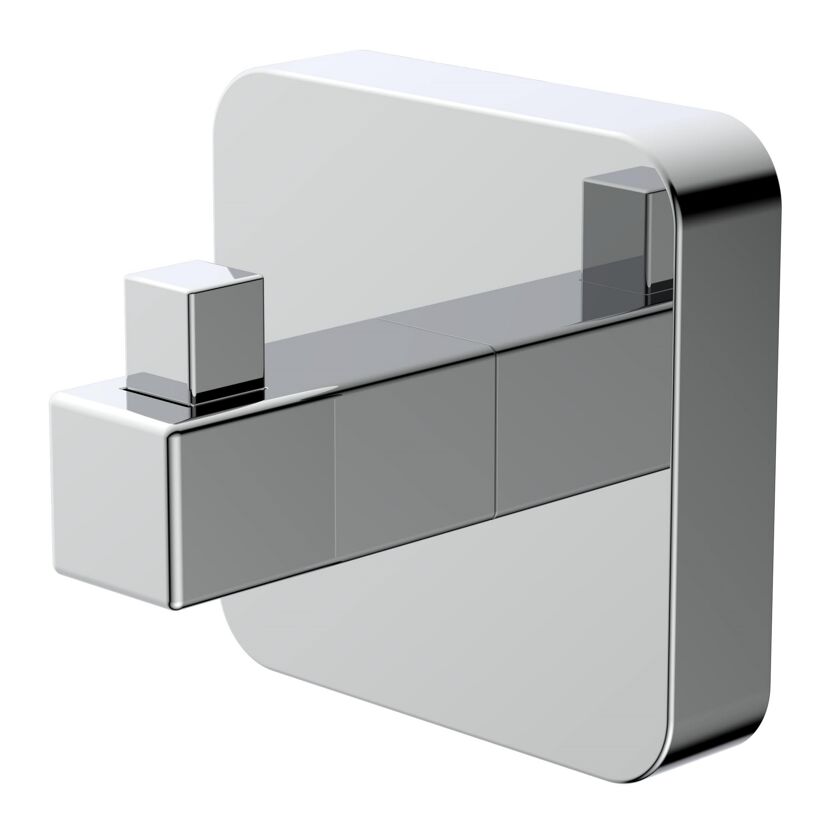 Chromfarbener Wandhaken