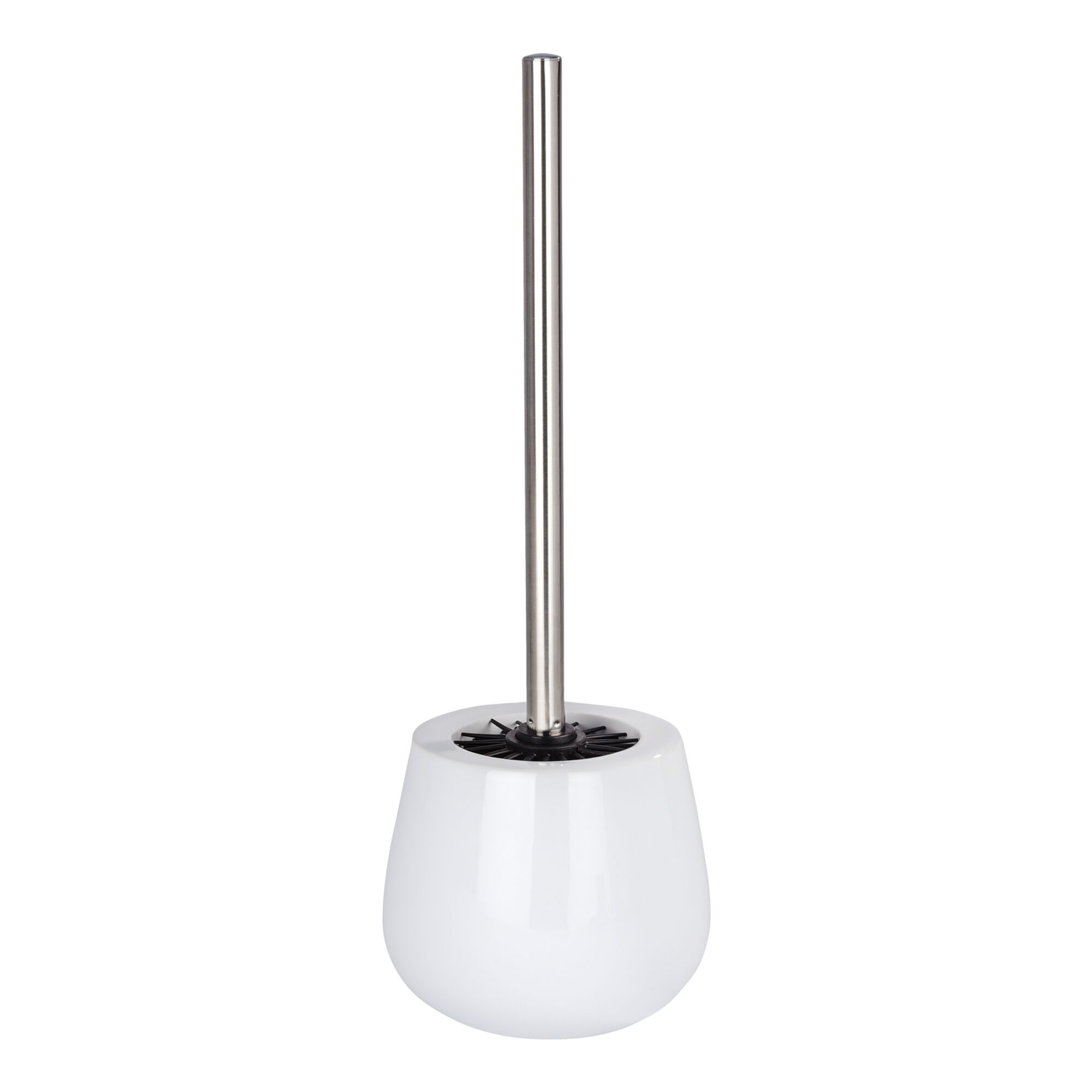 Weiße Keramik WC-Garnitur mit Metallgriff