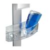 Duschcaddy Premium mit Antibeschlagspiegel mit 2 Ablagen und Edelstahl-Haken