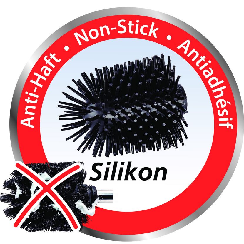 Silikon-WC-Bürste antihaftbeschichtet