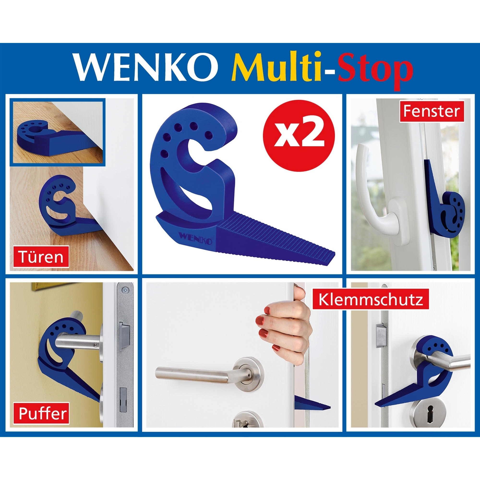 Türstopper 'Multi-STOP®' blau, 2er-Set + product picture