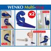 WENKO Multi-Stop Türstopper und Klemmschutz, 2 Stück