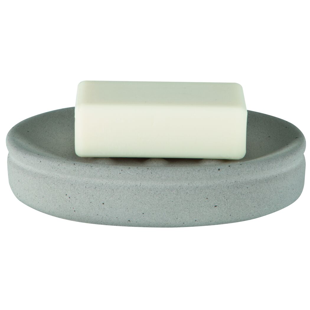 Cement Grau Seifenschale