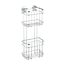 Wandablage 'Turbo-Loc' Edelstahl, 2 Etagen 18 x 47,5 x 12,5 cm
